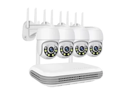 Комплект 4 PTZ камери за видеонаблюдение с NVR