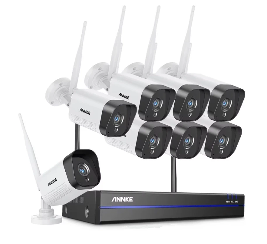 Комплект за видеонаблюдение 16CH NVR + 8 WiFi Smart камери - image