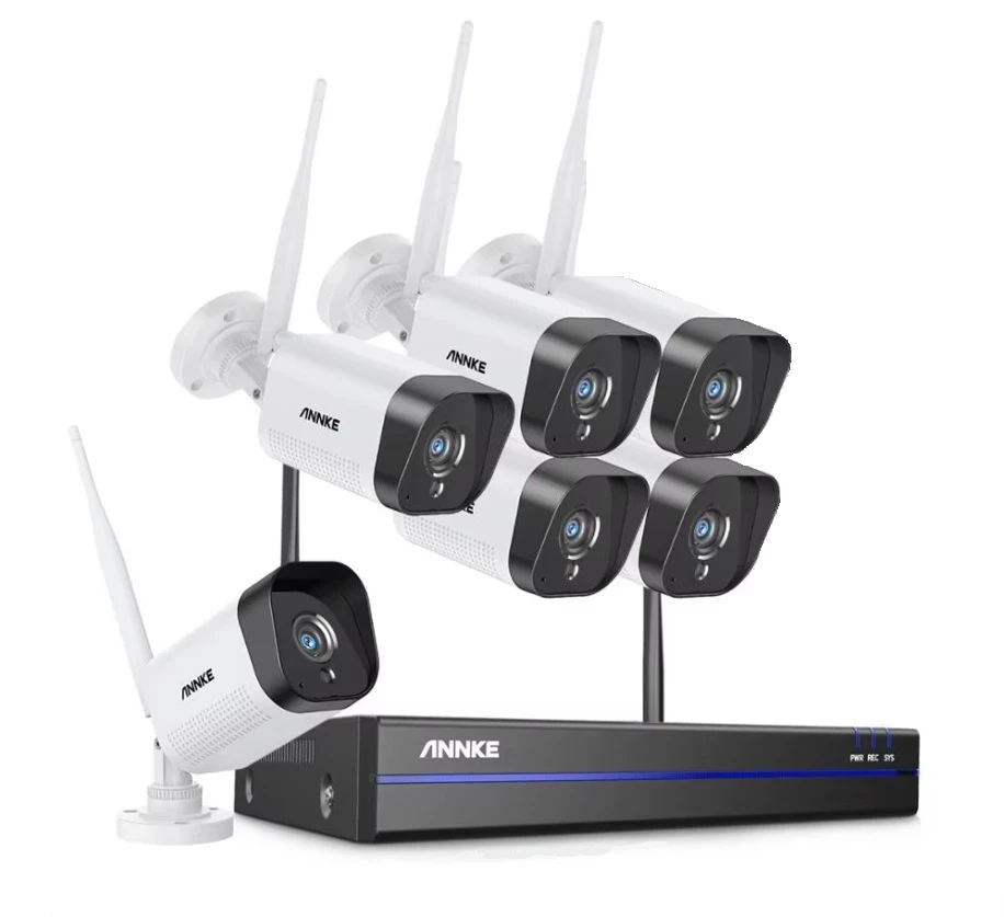 Комплект за видеонаблюдение 16CH NVR + 6 WiFi Smart камери - image