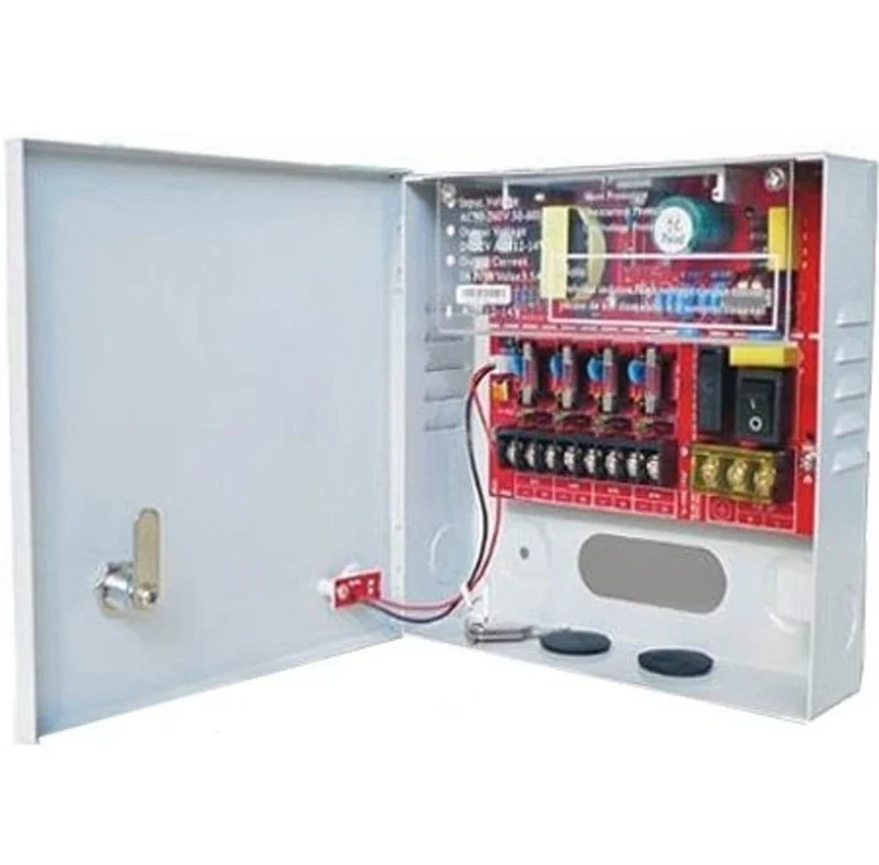 Захранващ блок 12VDC/4A с 4 изхода - метална кутия - image