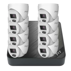 Комплект 4 POE куполни камери и NVR