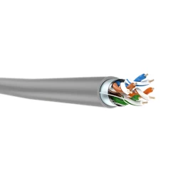 FTP кабел Cat5e 24AWG CU - меден, сив - 305м