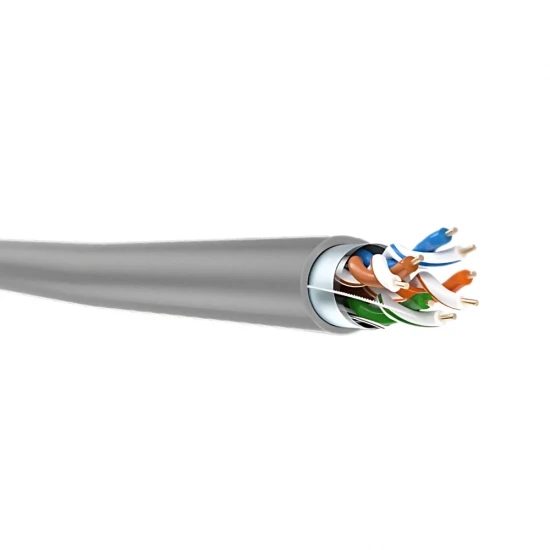 FTP кабел Cat5e 24AWG CU - меден, сив - 305м - image