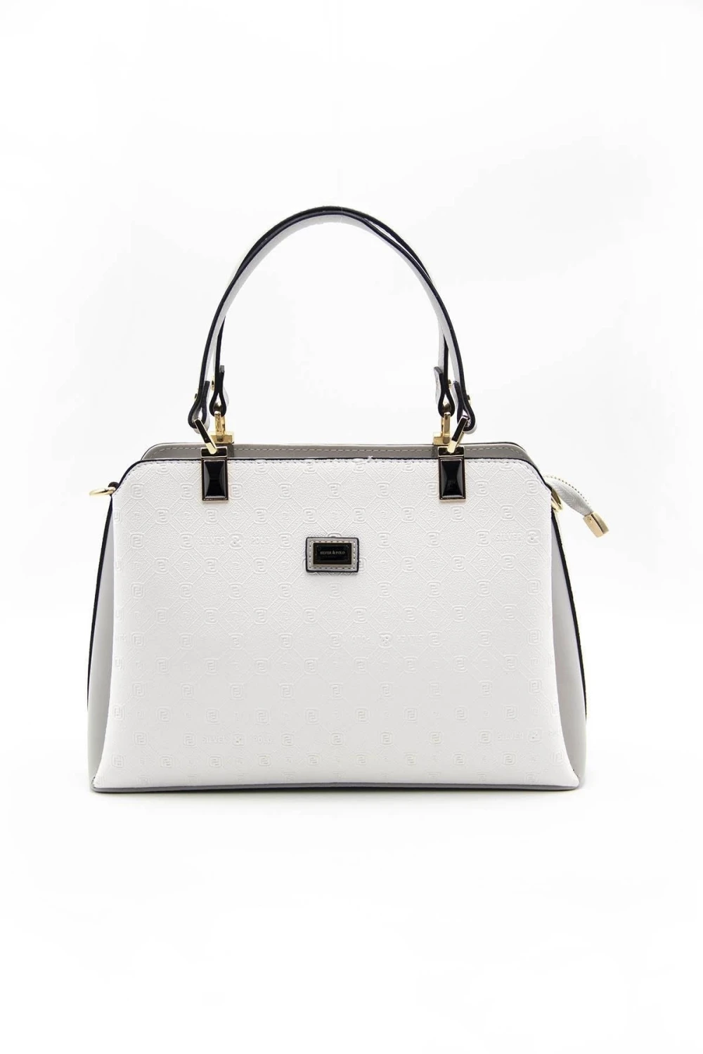 Дамска чанта в бяла еко кожа SIlver Polo - image