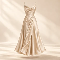 Дълга рокля Velora Champagne