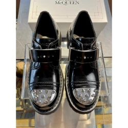 Alexander McQueen Rave Buckle Studded Black