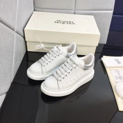 Alexander McQueen Oversized Sneaker White Black Heel