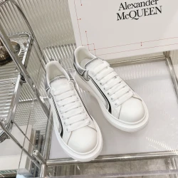 Alexander McQueen Oversized Sneaker White Black Trim
