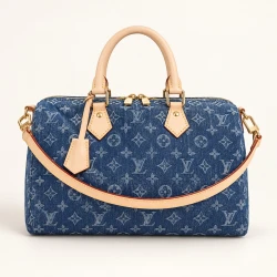 LV / Speedy Bandoulière 30 / Denim Blue 30 x 21 x 17 см.