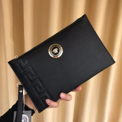 Versace / Medusa Clutch / Black