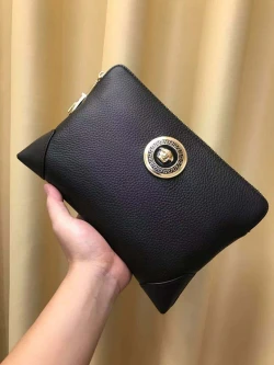 Versace / Medusa Medallion Clutch / Black