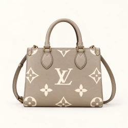 LV / OnTheGo PM / Bicolor Cream / 25 x 19 x 11.5 см