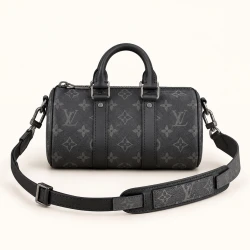 LV / Keepall Mini / Black / 21 x 12 x 9 cm