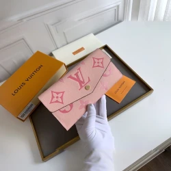 LV / Sarah Wallet / Rose / 19 x 10.5 x 2.5 cm