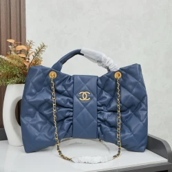 CC / Bow Bag / Blue / 40 x 27 cm