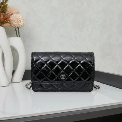 CC / Flap Bag / Black / 19.5 x 13 x 4 cm