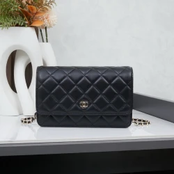 CC / Flap Bag / Black / 19.5 x 13 x 4 cm