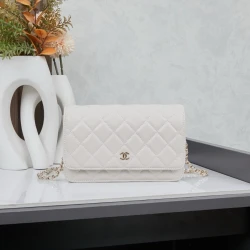 CC / Flap Bag / White / 19.5 x 13 x 4 cm