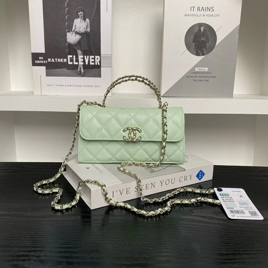 CC / Top Handle Bag / Green - image