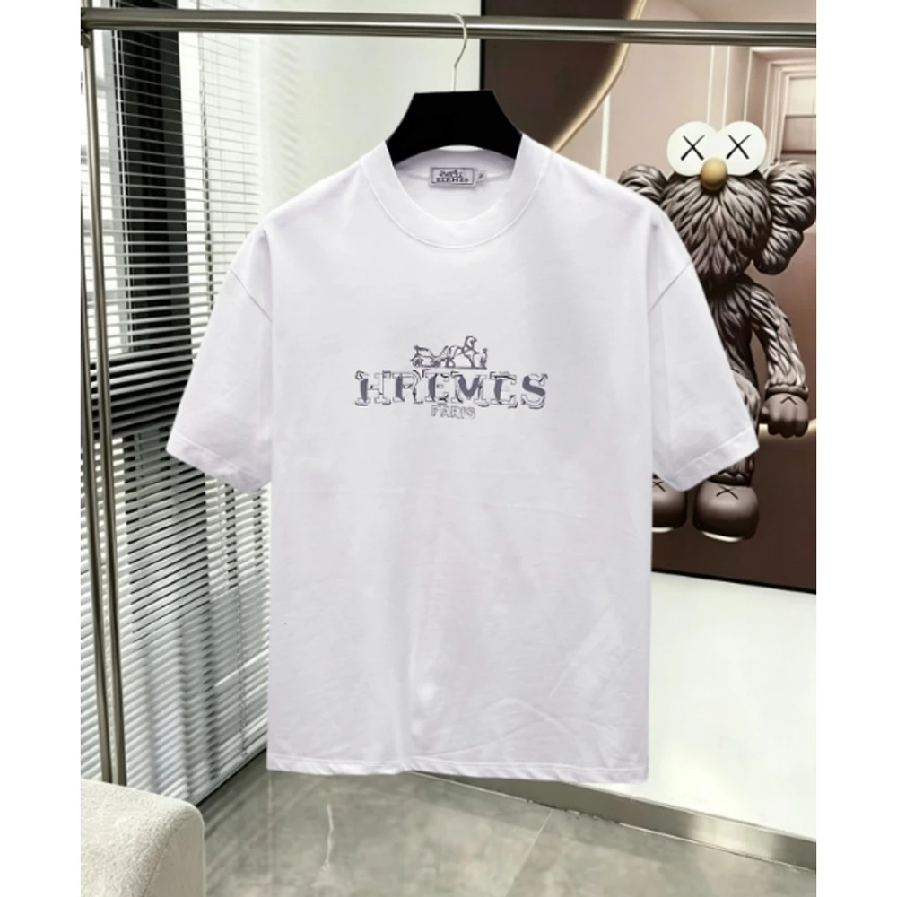 H Print T-Shirt 001 / White - image