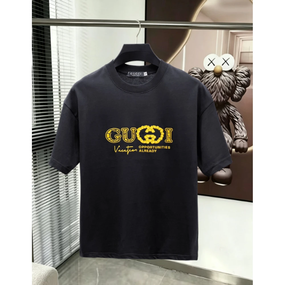 GG Print T-Shirt 007 / Black - image