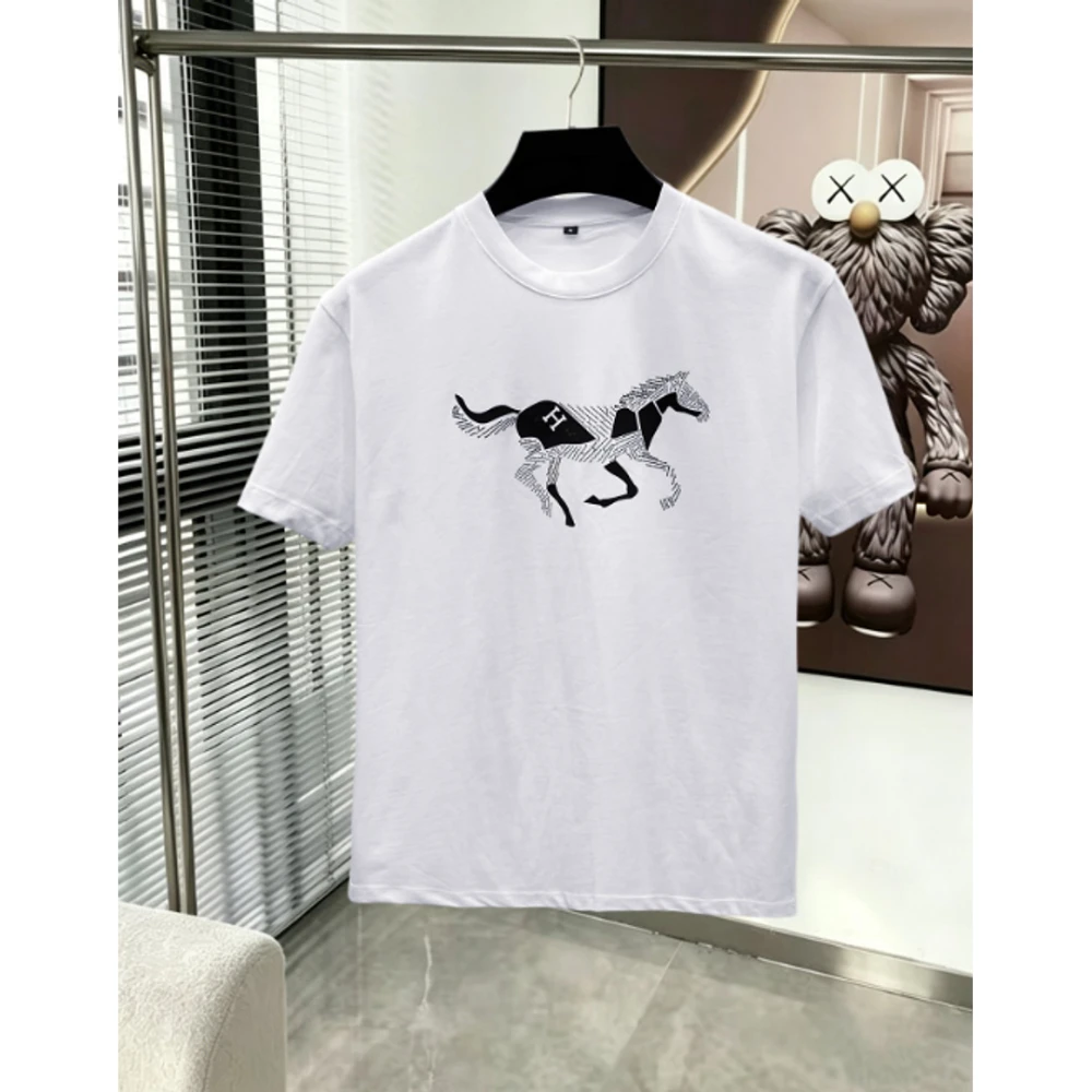 H Print T-Shirt 011 / White - image
