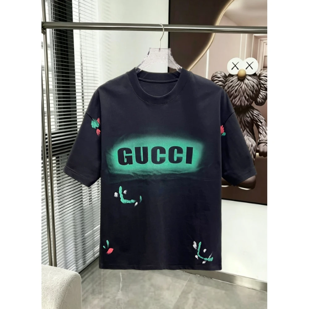 GG Hand-Painted T-Shirt 046 / Black - image