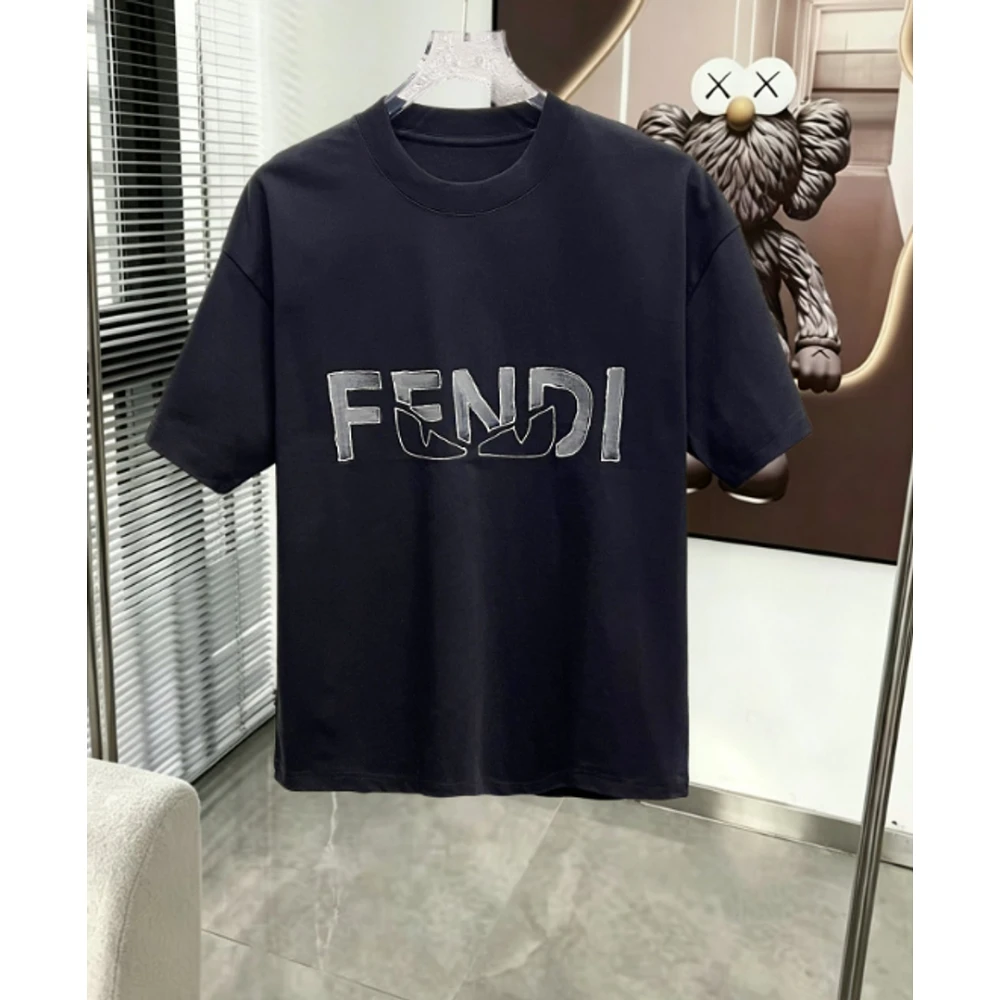 FF Hand-Painted T-Shirt 048 / Black - image