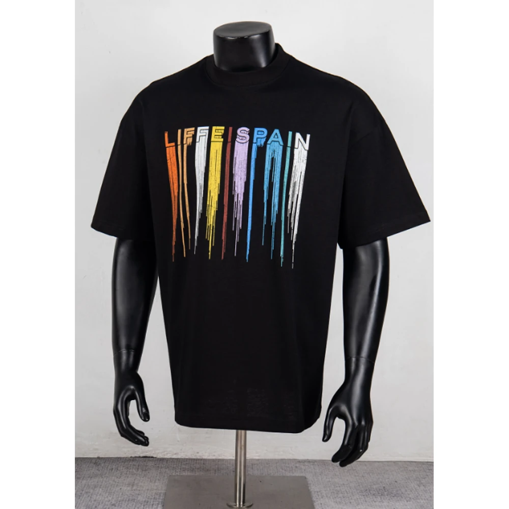 LIP Print T-Shirt 084 / Black - image