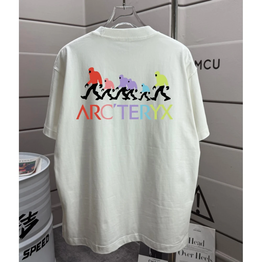 Arc Print T-Shirt 114 / White - image