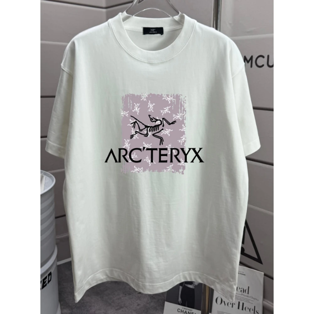 Arc Print T-Shirt 123 / White - image