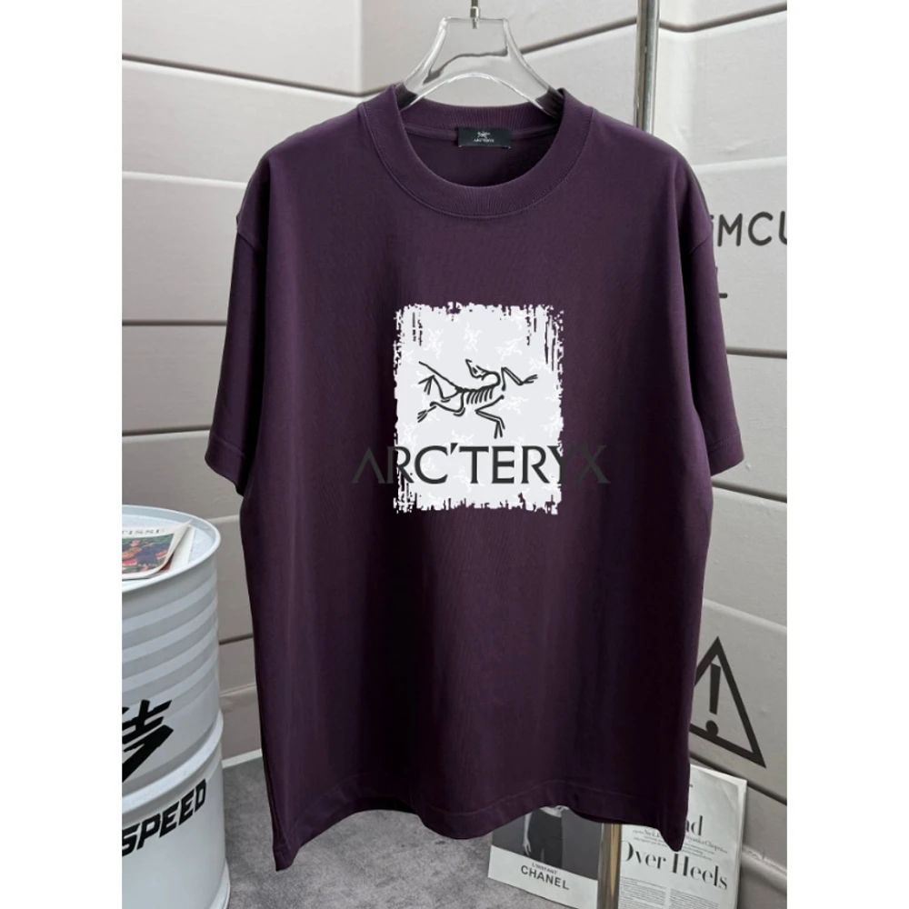 Arc Print T-Shirt 123 / Purple - image