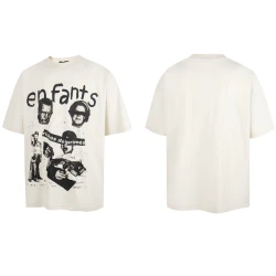 ERD Print T-Shirt / Beige