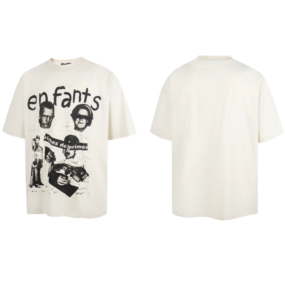 ERD Print T-Shirt 137 / Beige - image
