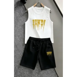 FF Tank Top Set 002-01 / White & Black