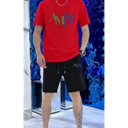 AM T-Shirt & Shorts Set 003-05 / Red