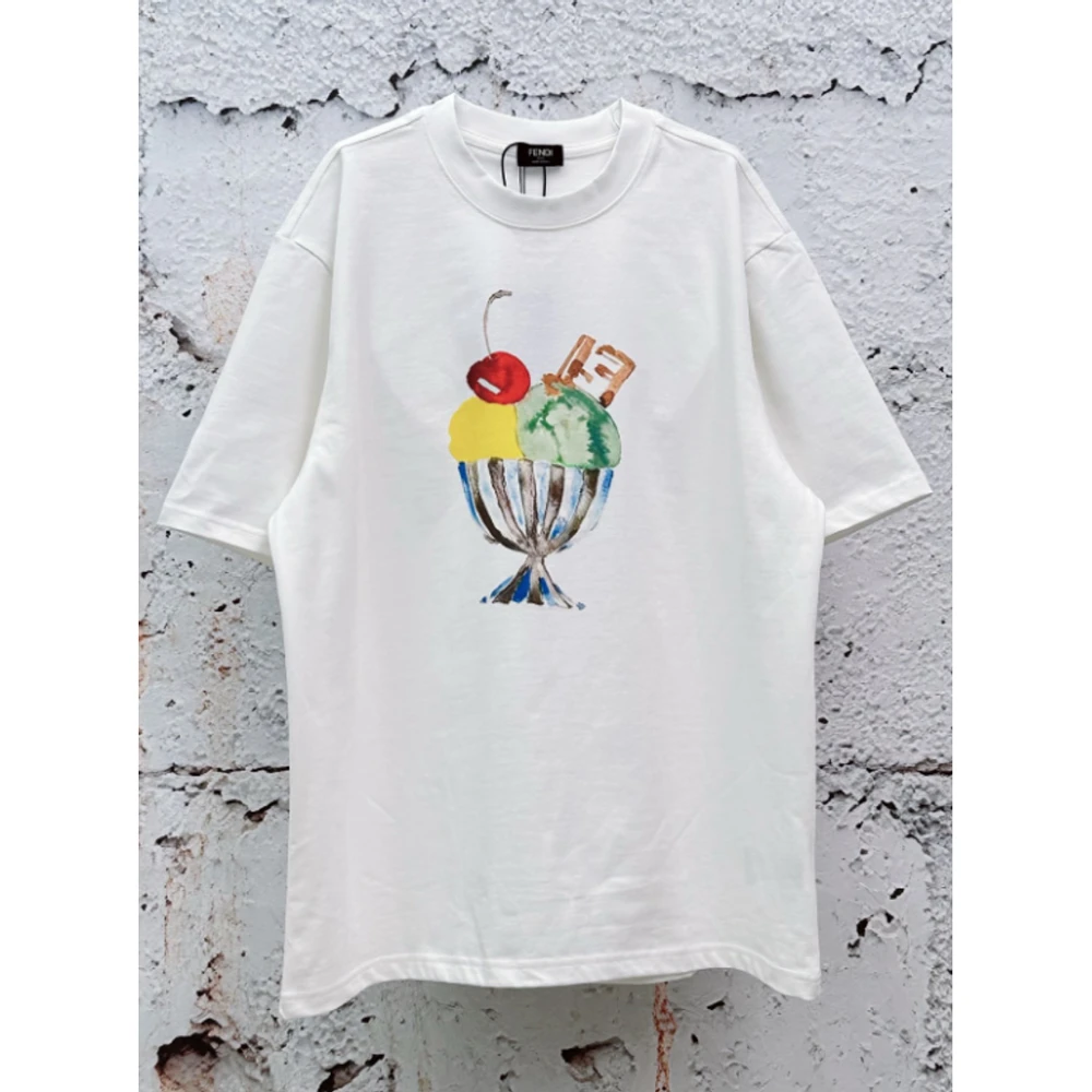 FF Print T-Shirt 014-01 / White - image