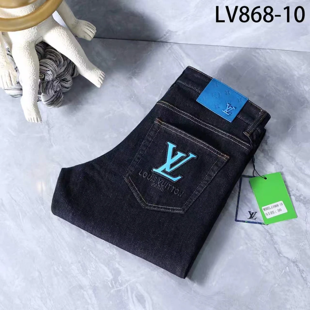 LV Washed Jeans 062-02 / Navy - image