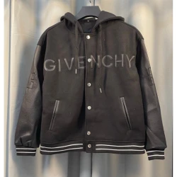 GVC Hooded Varsity Jacket 069-01 / Black