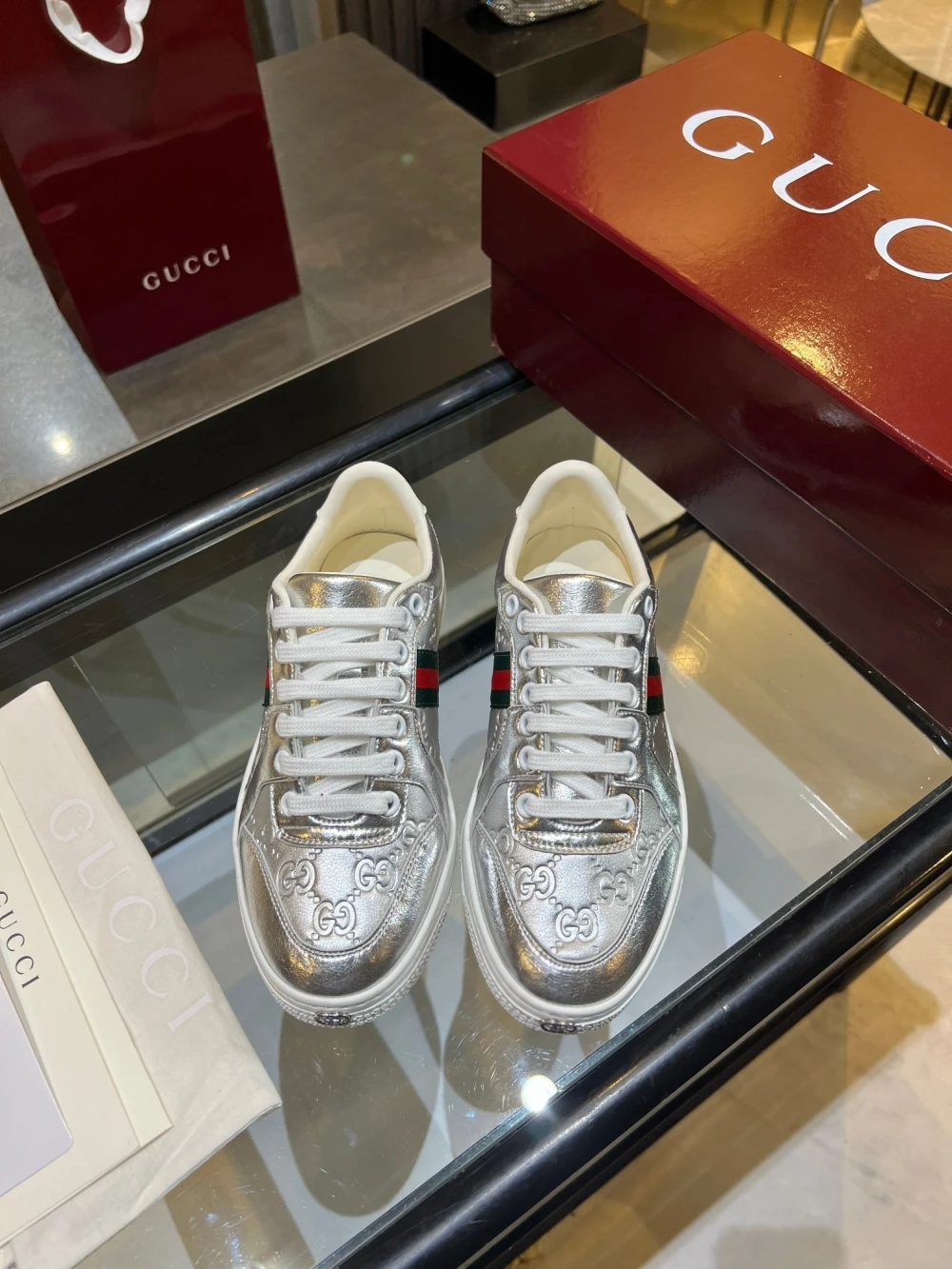 GG / Low-Top Sneaker / Silver - image