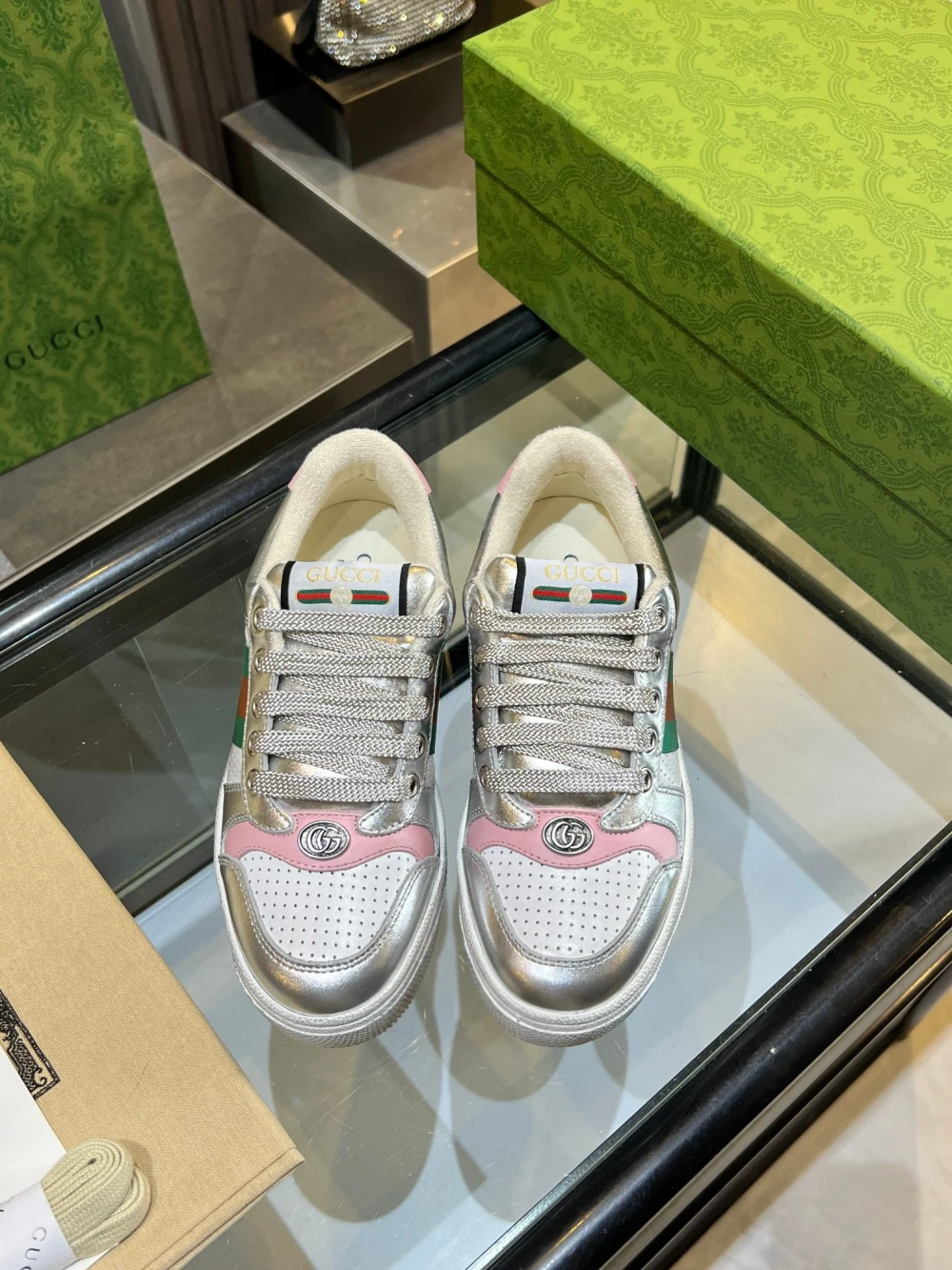 GG / Low-Top Sneaker / Silver Pink - image