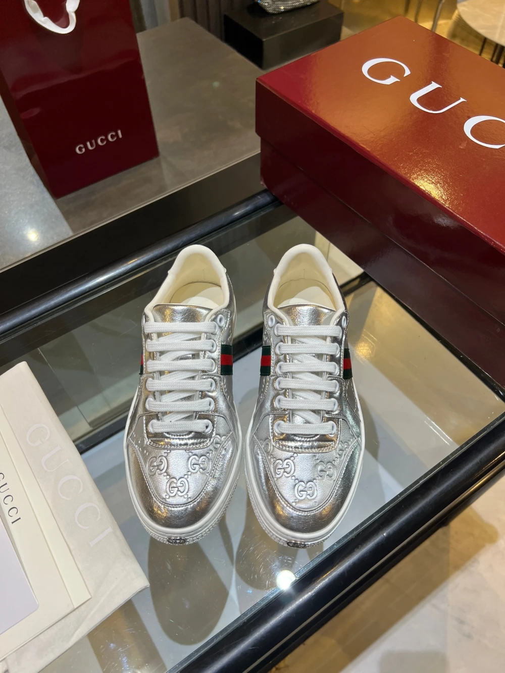GG / Low-Top Sneaker / Silver - image