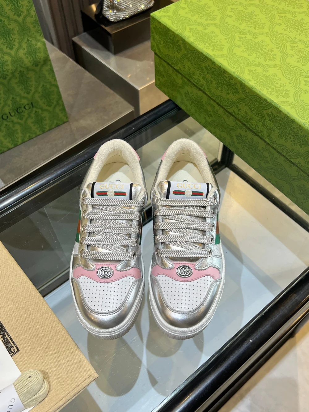 GG / Low-Top Sneaker / Silver Pink - image