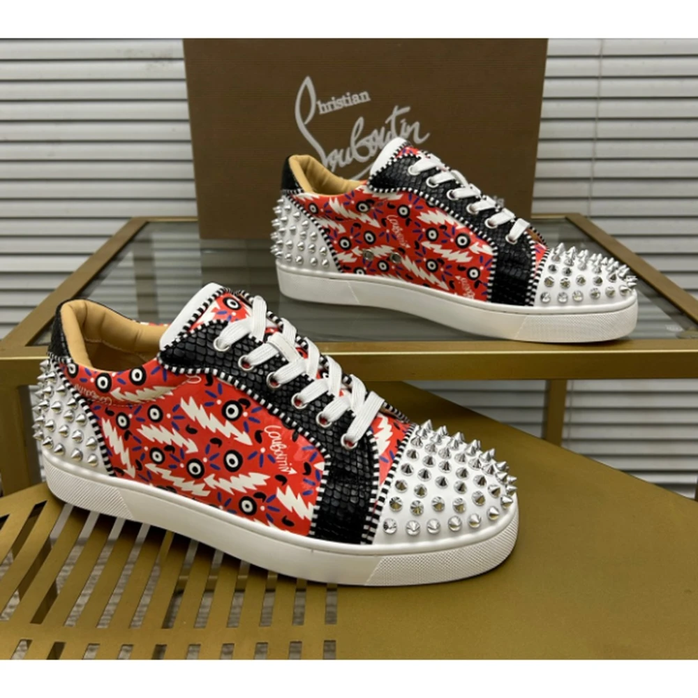 Christian Louboutin / Toe Spikes Red Graffiti / Red Graphic - image