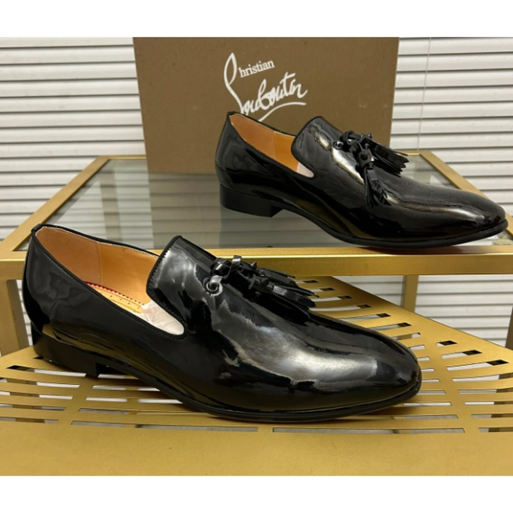 Christian Louboutin / Gloss Tassel Loafer / Black - image