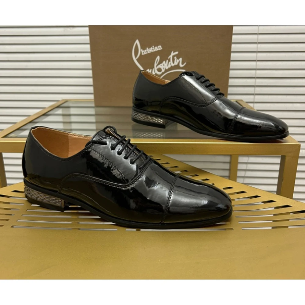 Christian Louboutin / Gloss Cap Toe Oxford / Black - image