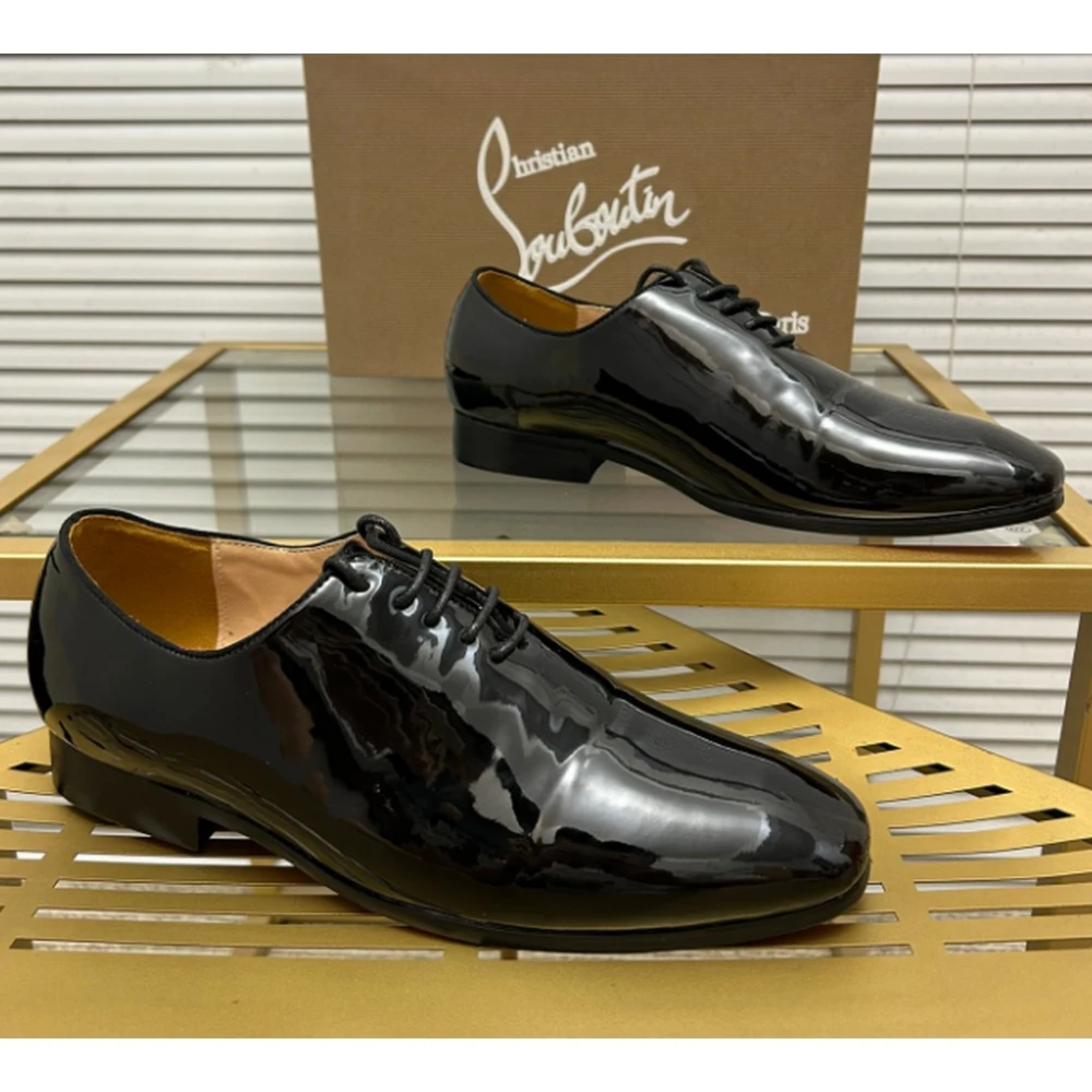 Christian Louboutin / Gloss Brogue Oxford / Black - image