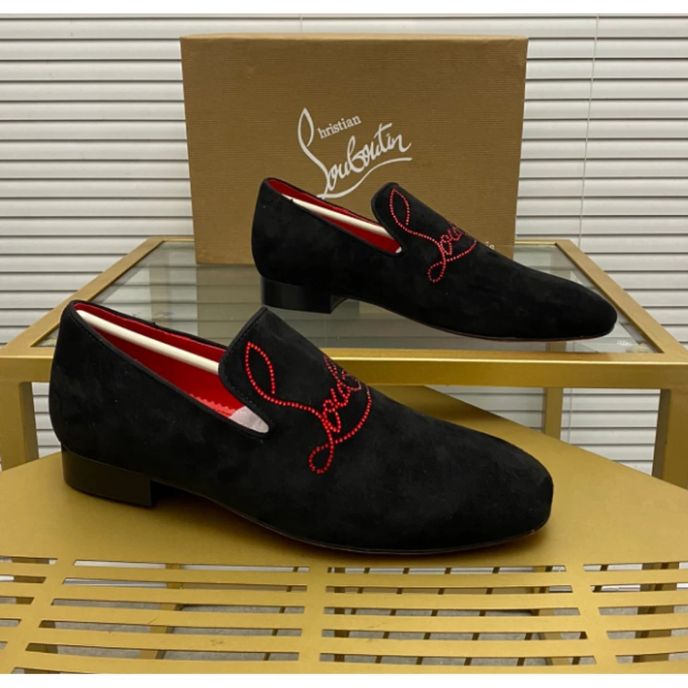 Christian Louboutin / Red Script Loafer / Black - image