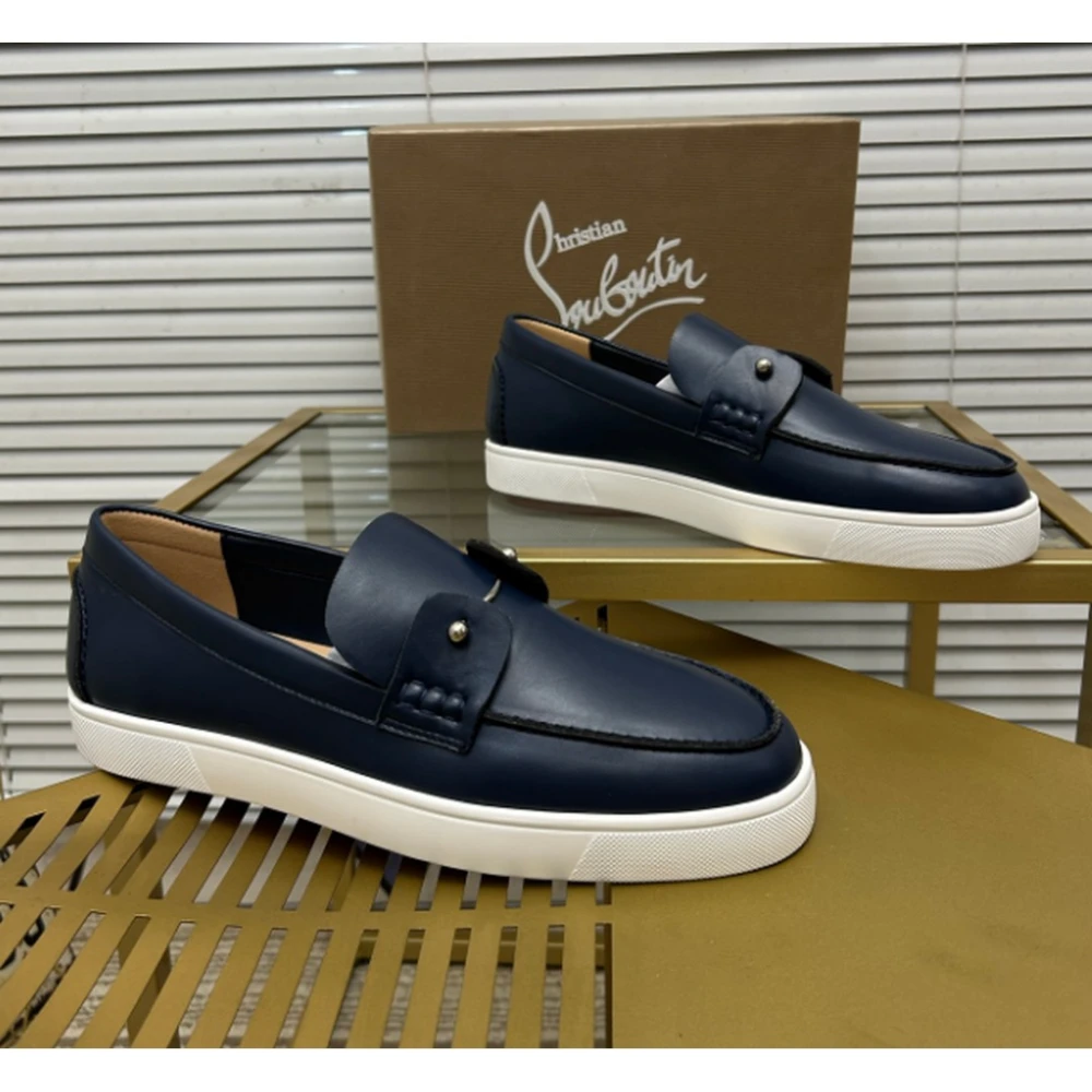 Christian Louboutin / Strap Slip-On / Navy - image