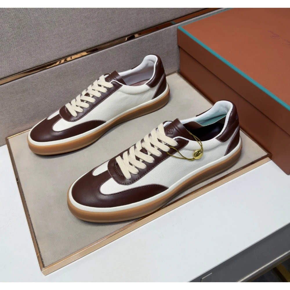 Loro Piana / Smooth Retro Low / Brown White - image